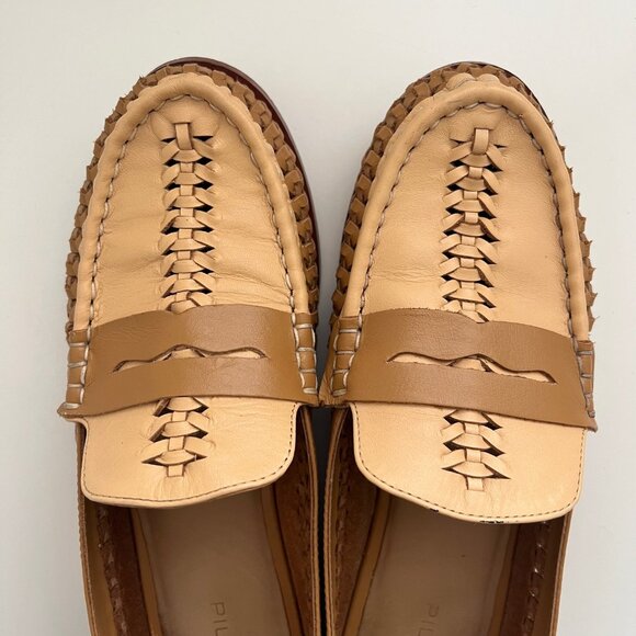 Anthropologie Pilcro Woven Leather Loafers | Size 8 - Picture 3 of 8